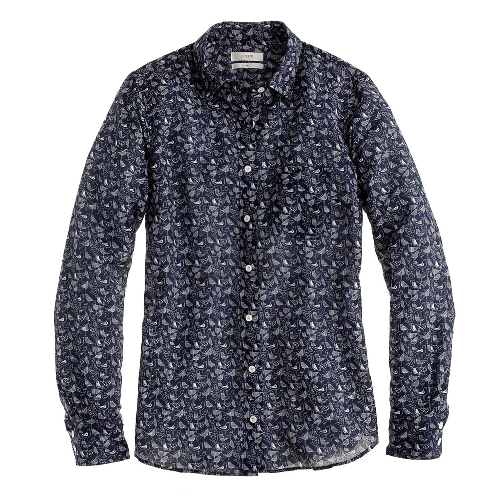 J. Crew silk/cotton shirt 🐦 🐦 🐦